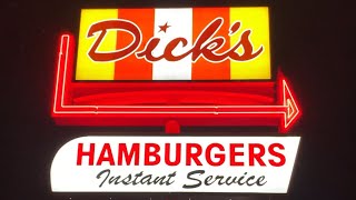 A bag of DICKs burger 🍔 amp fries 🍟  Dicks DriveIn Seattle Metro Edmonds WA [upl. by Chrotoem]