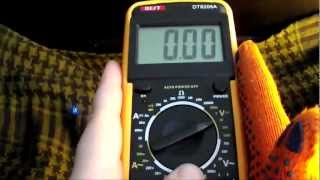 Мультиметр  Multimeter DT 9205A  Как пользоваться мультиметром  как пользоваться тестером [upl. by Camel456]