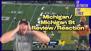 Michigan vs Michigan State ReviewReaction “LIVE” [upl. by Oiramrej616]