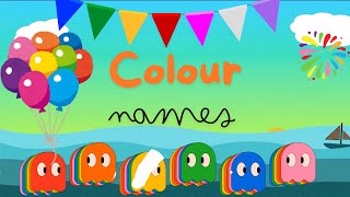 Colours name song colors coloring  preschool wonderful kiddssong kidslearning [upl. by Merp]