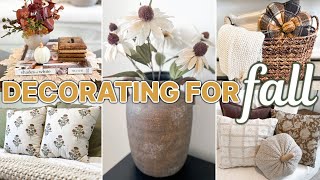 SIMPLE FALL DECOR HOME STYLING 🍂🤎 TRANSFORM YOUR HOME READY FOR FALL  Cozy Fall Decorating Ideas [upl. by Reibaj467]