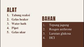 Penentuan Kadar Glukosa Secara Antron Kelompok 3A [upl. by Leighton]