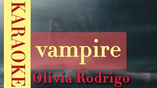 Olivia Rodrigo  vampire Karaoke Version [upl. by Justen]