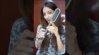 Hair straightener comb 🪮 review 🥹money hairstyle hairstraightening youtubeshorts meesho shorts [upl. by Nalyad257]