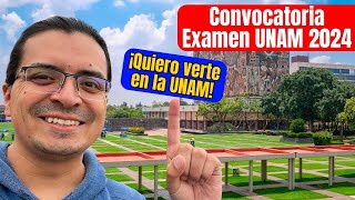 🔴 YA SALIÓ LA CONVOCATORIA PARA EL EXAMEN DE ADMISIÓN A LA UNAM 2024 🔴 [upl. by Ajnot780]