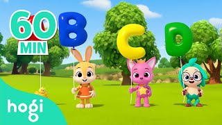 Lets Pop The Alphabet Balloon  ABC Song  More Nursery Rhymes amp Kids Songs  Hogi Pinkfong [upl. by Eelydnarb]