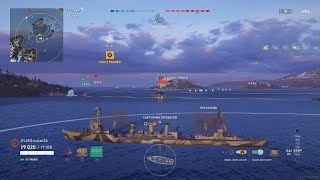 World of Warships Legends  Iwaki Lucky 7s With Div Support [upl. by Abdulla]