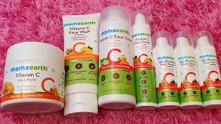 Mamaearth VITAMIN C morning skincare routine  how to get glowing illuminating  RARA GottaCmyGlow [upl. by Tegan]