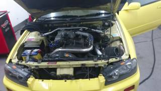 HyperGear ATR45SATRV2 Turbocharger R34 GTT Skyline 331rwkws Dyno run [upl. by Ahsek]