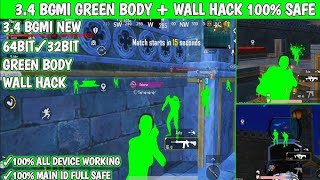 Bgmi 34 Green Skin Wall Hack  100 Full Main Id Safe  WhatsApp 9917873664 [upl. by Ambler]