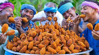 FRIED CHICKEN DRUMSTICK  Chicken Fry Recipe with Mashed Potato  Chicken Recipe Cooking In Village [upl. by Cerveny625]