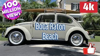 Riding a 1965 Beetle in Boca Raton Beach  Florida [upl. by Alrrats]