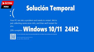 Solución temporal para la ultima actualización de Windows versión 24H2 [upl. by Mattheus195]