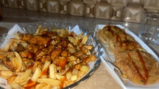 Chicken tenders and fries  yummy amp simple  food hiteabuffet [upl. by Nagoh]