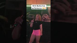 Britt Barbie performing live🔥 shorts rap [upl. by Dnomasor223]