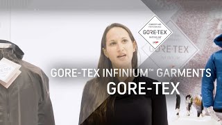 The new GORETEX INFINIUM™ garments  GORE TEX at ispo Munich 2018 [upl. by Kerrin]