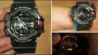 Casio Gshock GA4001B  Unboxing amp light demo [upl. by Tally228]