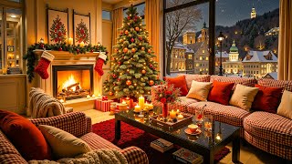 Christmas Jazz Instrumental Music for Relax Stress Relief 🎄 Cozy Christmas Coffee Shop Ambience [upl. by Clari373]