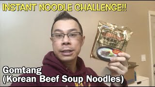 Korean Gomtang Beef Noodles  INSTANT NOODLE CHALLENGE [upl. by Llenral]