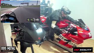 MotoGP23 UEVR DOF Reality P2 Motorcycle Simulator Test [upl. by Nolava]