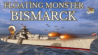 Bismarck Battleship  3D Animated [upl. by Monia]