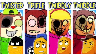 FNF TWISTEDTOES VS TWIDDLYDINKS VS TRIFLETHUMB VS TWIDDLEFINGER  Friday Night Funkin [upl. by Llehcor]