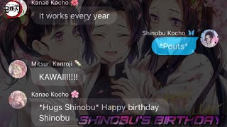 Shinobu’s Birthday  Slight Giyushino Demon Slayer Text Story [upl. by Kelwen]