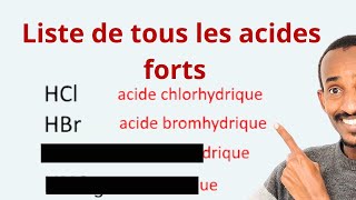 Liste de tous les acides forts [upl. by Gaidano]