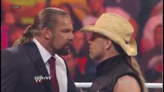 WWE Raw 130212 The Undertaker vs Triple H Con Shawn Michaels Parte 2 audio latino [upl. by Elleinaj]