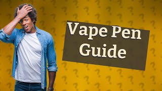 What are the instructions for using a vape pen [upl. by Kevon]