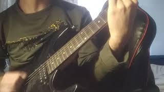 Tremolo picking at 330 bpm on guitar improvised [upl. by Ecire846]