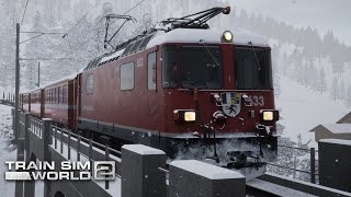 Train Sim World 2 Arosalinie Chur  Arosa Route AddOn  Winter Gameplay [upl. by Andi]