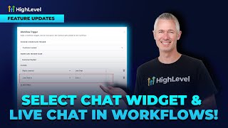 Select Chat Widget amp Live Chat in Workflows [upl. by Bennet]