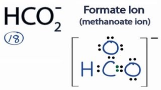 HCO2 Lewis Structure How to Draw the Lewis Structure for HCO2 [upl. by Katine475]