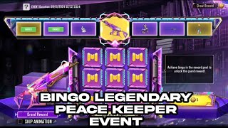 BINGO LEGENDARY PEACEKEEPER EVENT CODM S10 2024 COD MOBILE SEASON 10 [upl. by Krenek]