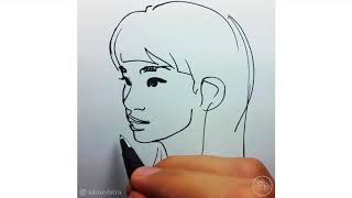 7 Quick Sketches of Diverse Faces by John Zylstera [upl. by Ruddy905]