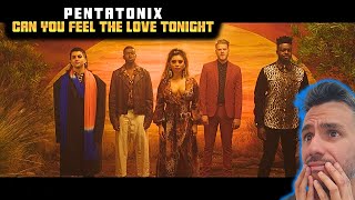 Pentatonix  Can You Feel the Love Tonight Official Video REACTION  First Time Hearing It [upl. by Ellimac]