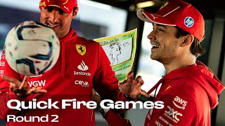 C² Challenge  Quick Fire Games with Charles Leclerc and Carlos Sainz ROUND 2 [upl. by Arahat]