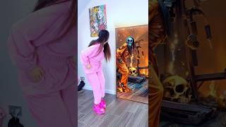 Very Scary Mirror On Halloween 🎃 katebrush shorts viral halloween [upl. by Seavey]