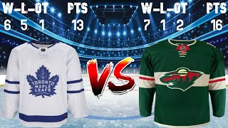 LIVE 202425 NHL Season Play By Play Coverage Toronto Maple Leafs  Minnesota Wild [upl. by Acimahs]