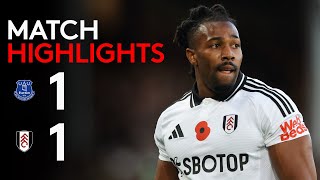 HIGHLIGHTS  Everton 11 Fulham [upl. by Ecined502]