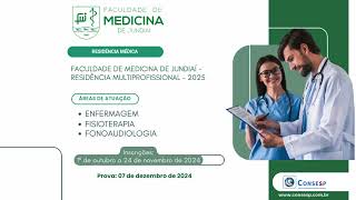 FACULDADE DE MEDICINA DE JUNDIAÃ  RESIDÃŠNCIA MULTIPROFISSIONAL  2025 [upl. by Carthy464]