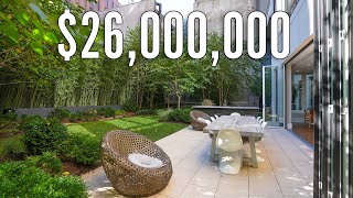 INSIDE a 26000000 Luxury NEW YORK CITY CONDO with a PRIVATE BACKYARD [upl. by Airtap]