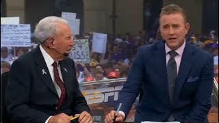 Kirk Herbstreit Breaks Down Crying on TV Over Death of Dog Ben on College GameDay [upl. by Kciv]