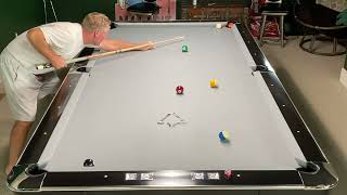 10 Ball break amp runout Professional style Pool is Easy game Lol 4” pockets 9’ table 760 Simonis [upl. by Glavin]