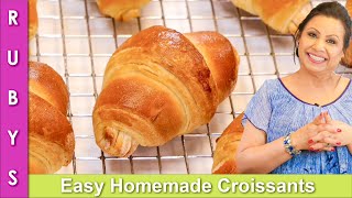 Quickly Make Perfect Croissants at Home Recipe in Urdu Hindi  RKK [upl. by Gula]