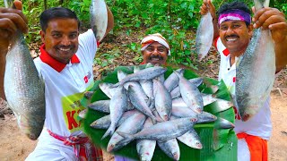 Bengali famous Sorshe Ilish recipe cooking for village people  famous Hilsha fish recipe [upl. by Filbert]