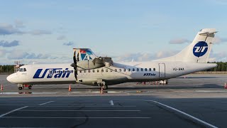 ATR 72500 ак Utair  Рейс Сургут  Тюмень [upl. by Ymer]