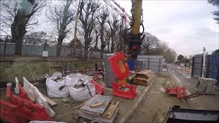 CAT M315F with Rototilt R4 at work  Cab view  GoPro HERO4 [upl. by Erait505]