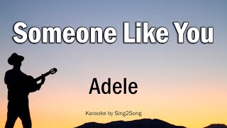 Adele  Someone Like You Karaoke Version [upl. by Hughett]